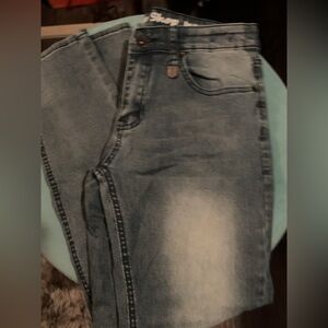 Slim Straight Light Blue Washed Men's Jeans